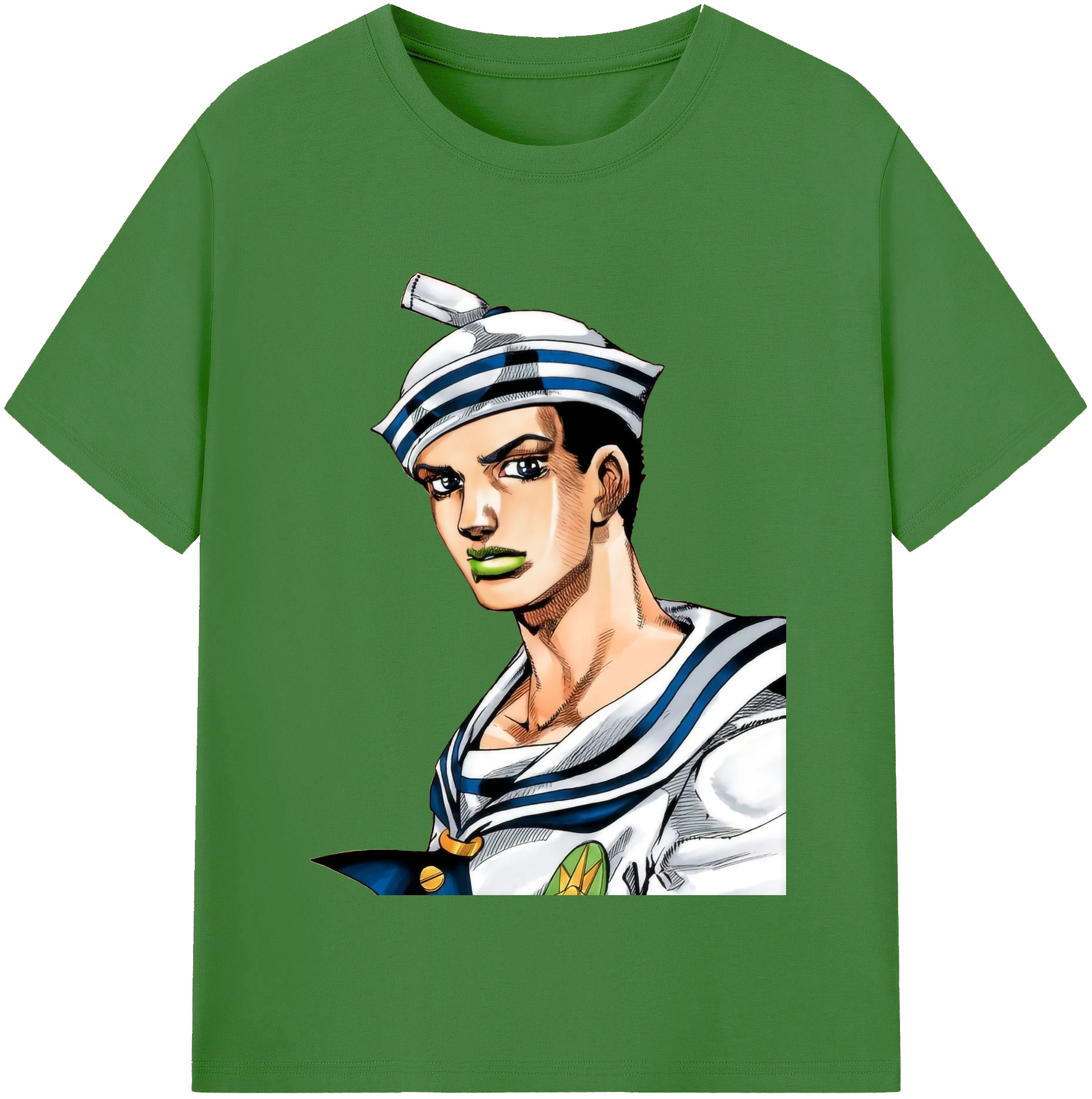 （画像用） ジョジョの奇妙な冒険 東方定助 JoJo's Bizarre Adventure Higashikata Josuke レディースカジュアルプリントTシャツ（綿100％）